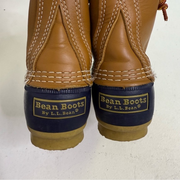 L.L. Bean Bean Boots 6” Brown & Navy Duck Boots Size 6M | Style ID 213883 - Picture 5 of 8